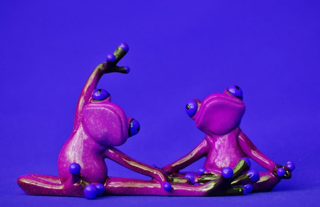 Frogs Doing Yoga